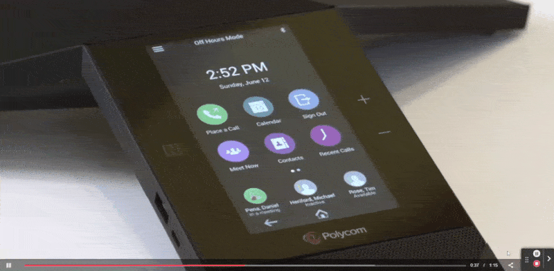 Start a conference using the touchscreen of Polycom RealPresence Trio 8800