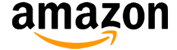 Amazon logo that links to the Amazon homepage in a new tab.
