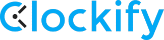 Clockify logo.