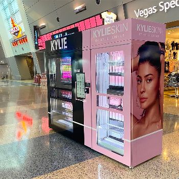 Vending kiosk.