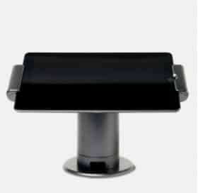 Front view of the Lightspeed POS Proper countertop terminal stand
