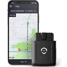 In-vehicle GPS tracking device.