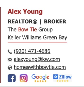Alex Young of the Bow Tie Group email signature
