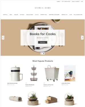 BigCommerce's example free website theme.