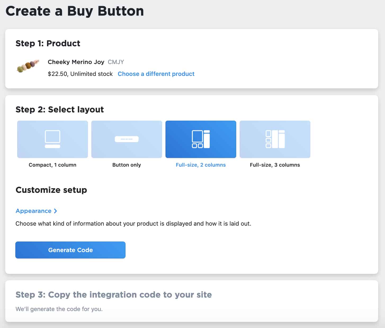 Ecwid Buy Now button can be added to webpage or product.