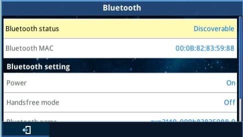 Enable Bluetooth on your phone to connect to a wireless headset or mobile device.