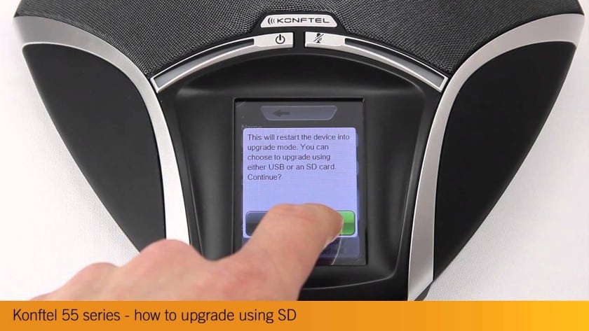 How to upgrade Konftel 55 series using SD