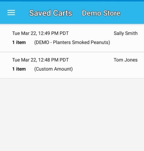 Krossroads can also save carts, a great feature for retailers.