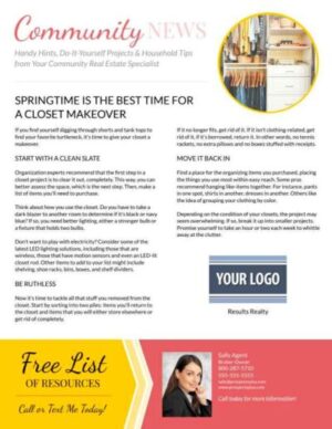 Seasonal newsletter with valuable tips