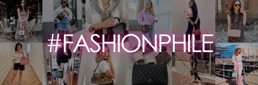 Fashion resale website features a banner of credited UGC on its homepage