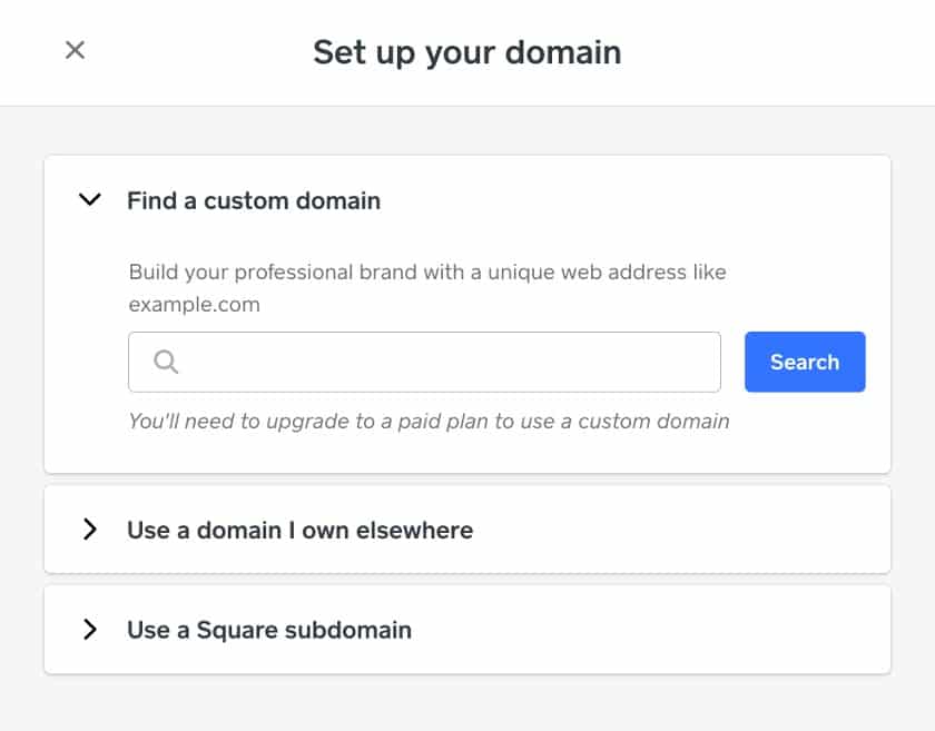 Showing how to set up a domain.
