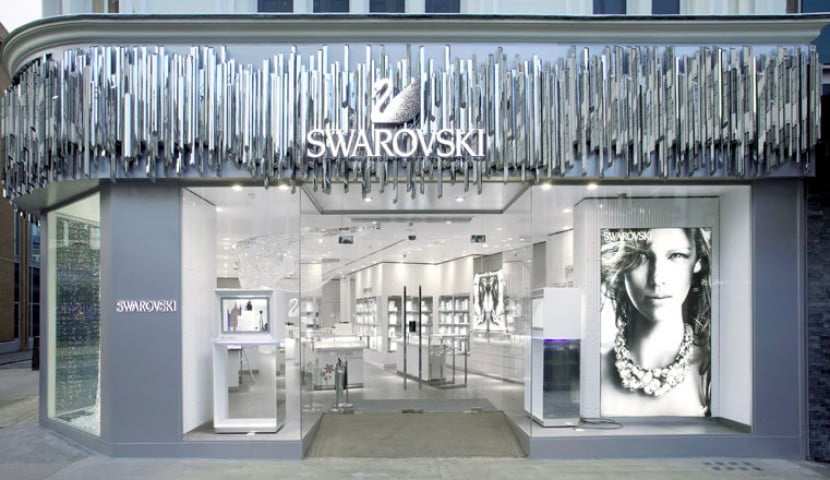 Showing a sparkling exterior design of Swarovski.
