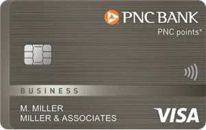 PNC points® Visa® Business Credit Card sample