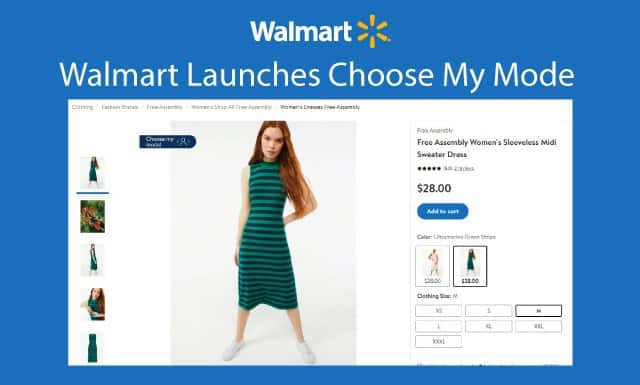 Walmart software "Choose My Mode" screenshot.