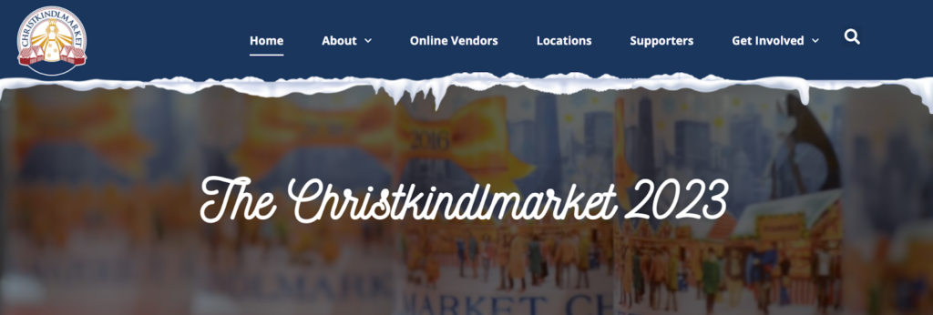 The Christkindlmarket website