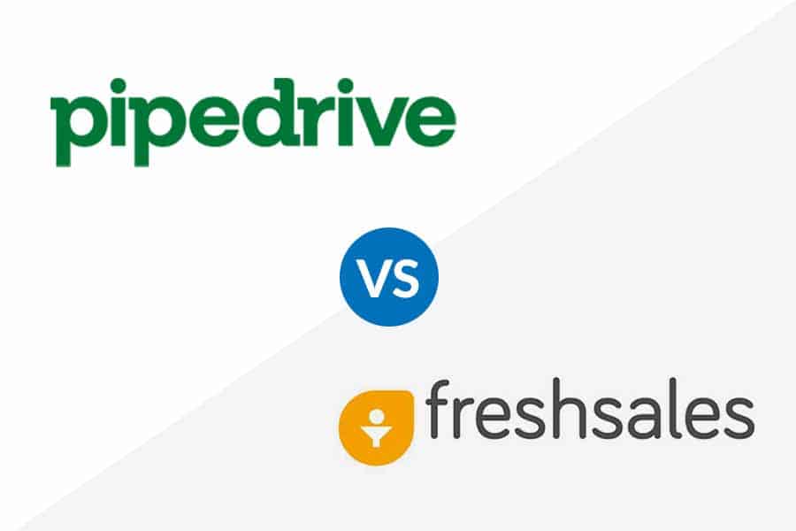 pipedrive vs freshsales logo.