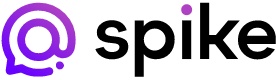 Spike logo that links to the Spike homepage in a new tab.