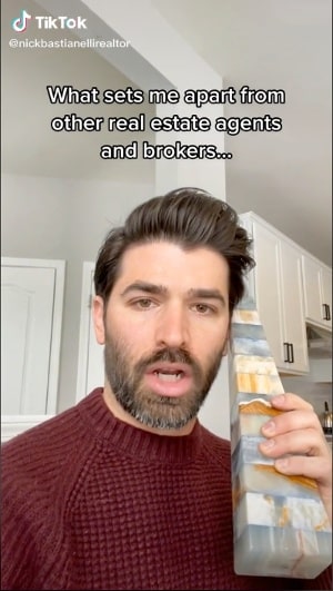 nickbastianellirealtor TikTok video of real estate joke