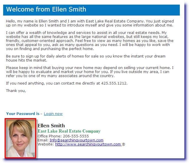 Introduction email template example from Market Leader.