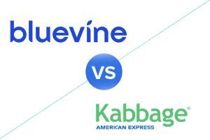 Bluevine vs Kabbage Logo comparison.
