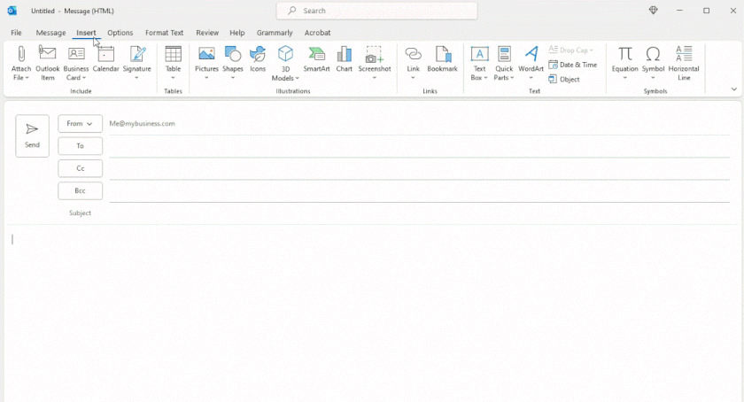 Creating custom Outlook email signatures.
