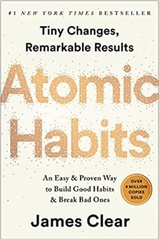 Atomic Habits book cover.