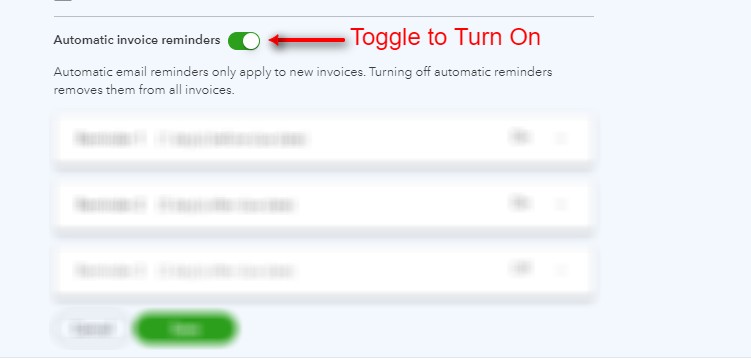 Automatic Invoice Reminders to activate this feature..