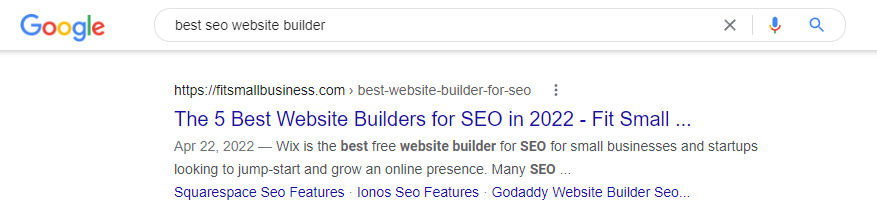 Keywords are highlighted in SERPs.