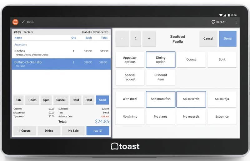 Toast offers a feature-rich POS system that’s easy to use.
