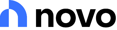 Novo logo that links to Novo homepage.