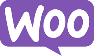 Woocommerce logo.