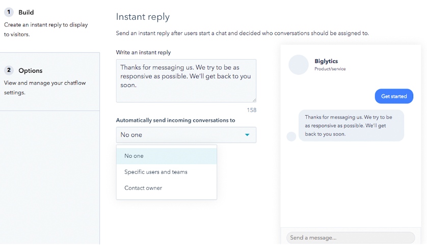 HubSpot CRM and Facebook Messenger integrations