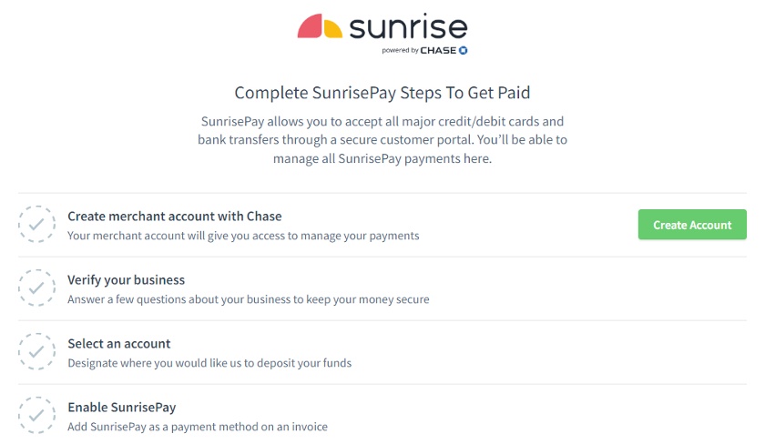 Sunrise steps to get paid.