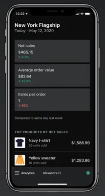 Shopify pos app for iOS.