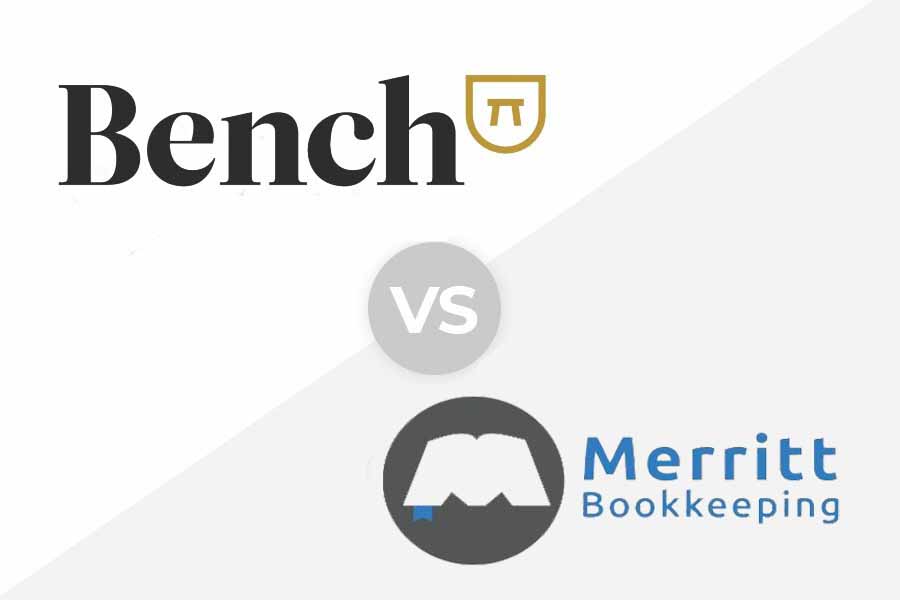 Bench Accounting logo vs merritt bookkeeping logo.