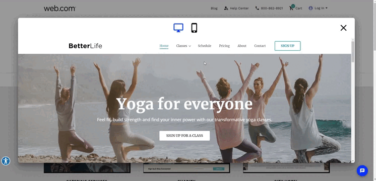 Web.com sample template.
