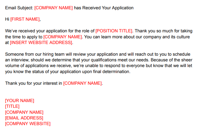 Free Candidate Rejection Email Templates for Recruiters - Recruiterflow Blog