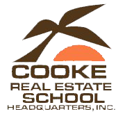 Cooke Real Estate School logo.