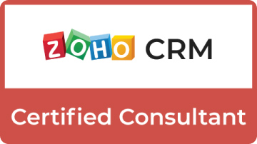 Zoho CRM Certified Consultant logo.