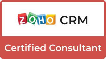 Zoho CRM Certified Consultant logo.