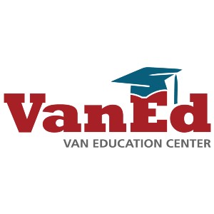 Van Education Center logo that links to the Van Education Center homepage in a new tab.