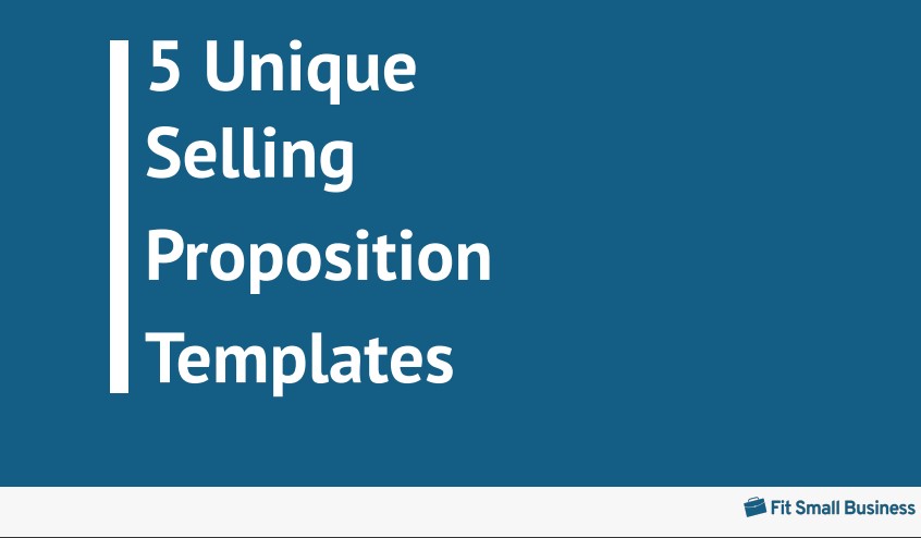 5 Unique Selling Proposition Templates.