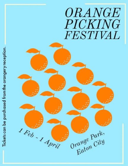 Sample flyer design for a festival.