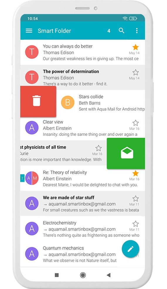 Screenshot_Aqua Mail app with the Pro plan 3
