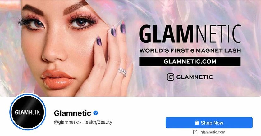Glamnetic Facebook business profile.