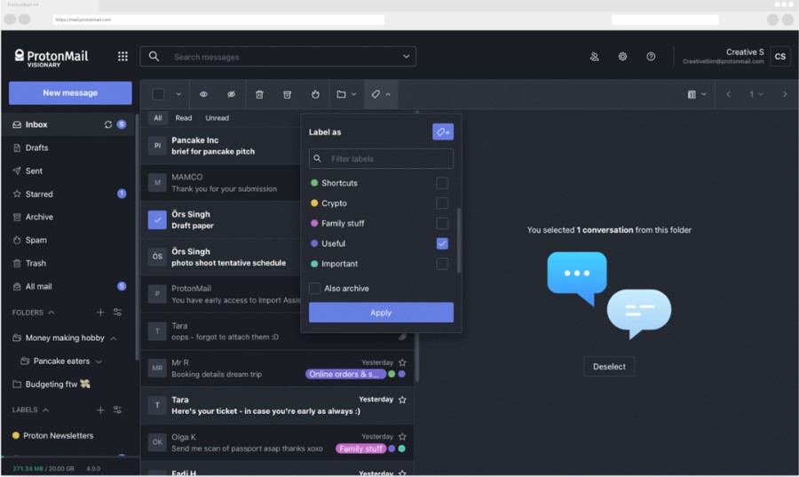 protonmail dashboard protonmail dashboard