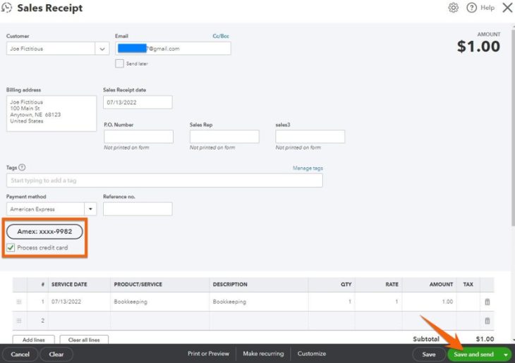 How To Process Credit Card Payments in QuickBooks Online