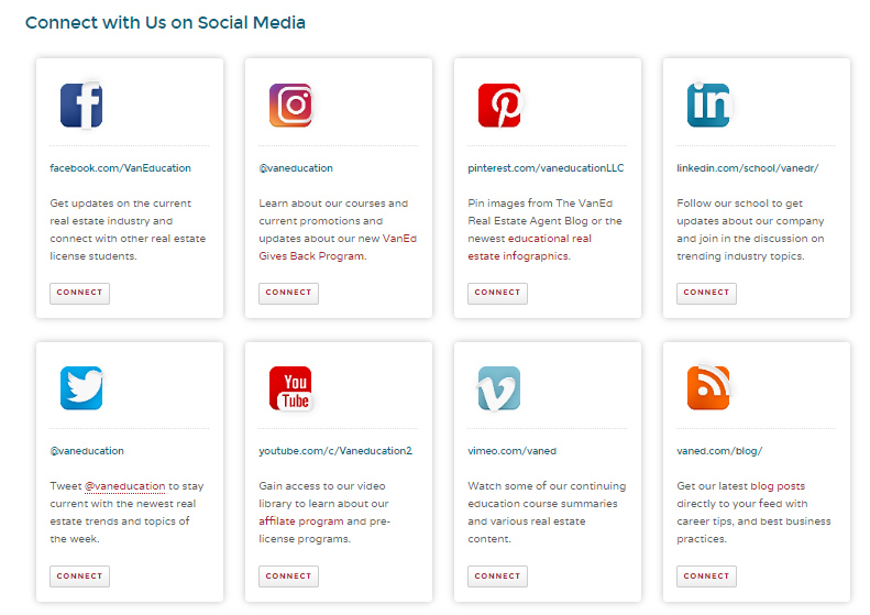 List of social media network of Van Education Center.