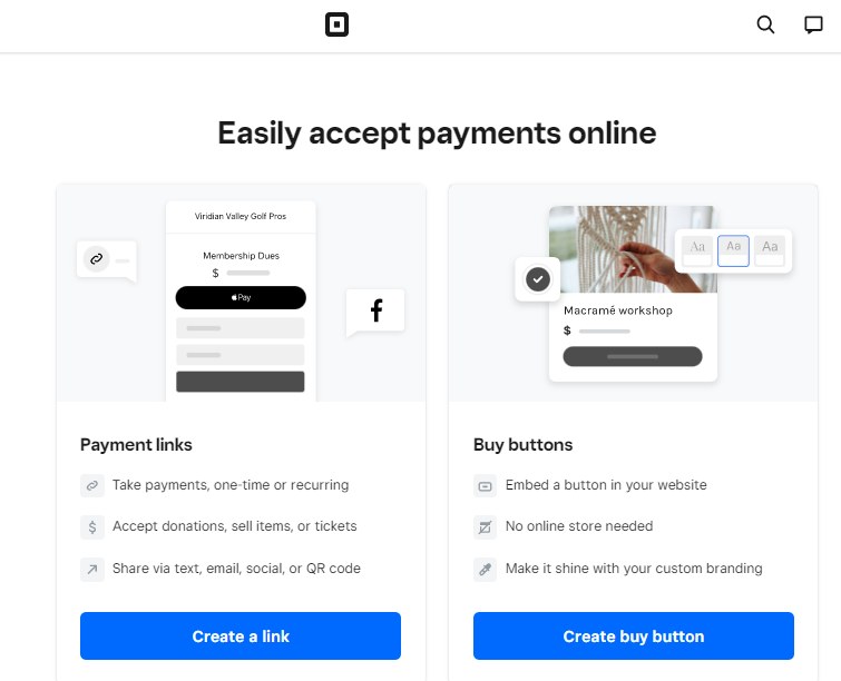 Generating a QR code for payments with Square.