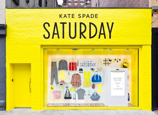 Showing a retail brand Kate Spade Saturday.